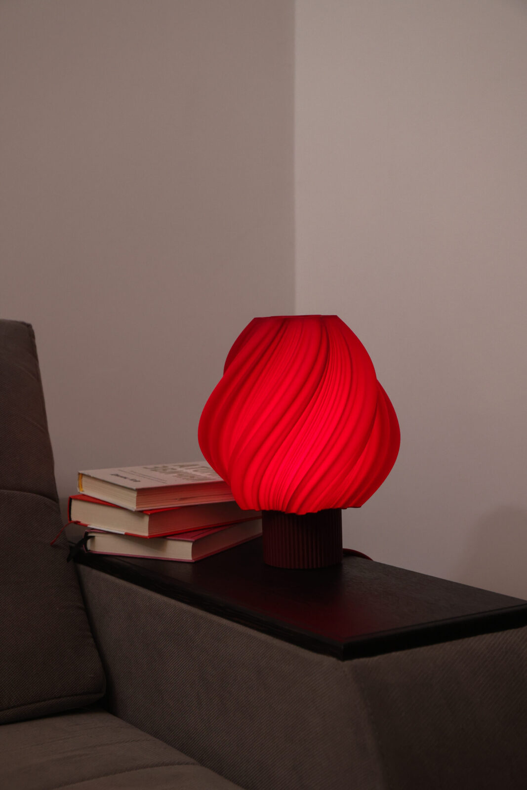 Spiral Lamp Bordo - Зображення 3